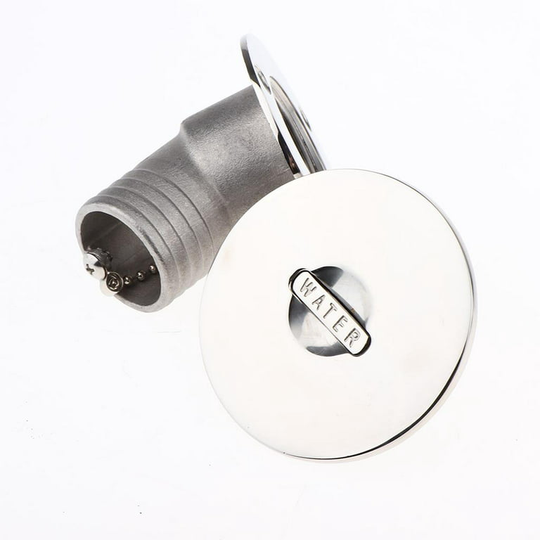 Filler 1-1/2" Polished 316 Stainless Steel Marine Boat Keyless Water Deck Fill